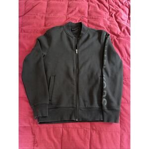 Michael Kors Designer Zip Up Sweater Jacket Black Size Medium (M)